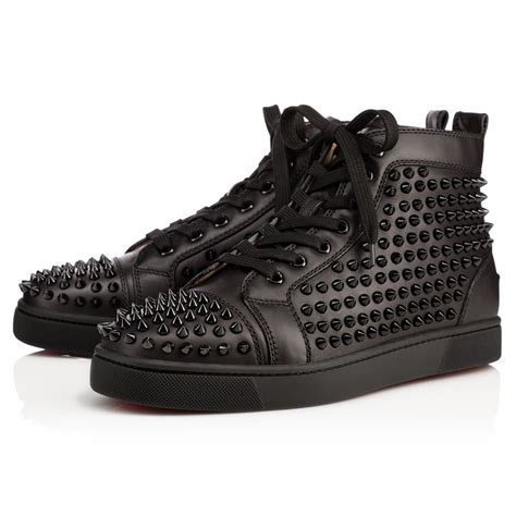 louis vuitton spiked men's shoes|christian louboutin spike shoes men's.